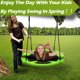 thumbnail image 4 of Saucer Tree Swing Hisecome, 40 pulgadas, resistente al agua, 227 kg de capacidad, 4 of 6