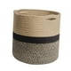 thumbnail image 2 of Cesto Perchas Cuerda Tejida Decorativa Cesto De Ropa Sucia Cesto De Lavandería Negro30cm, 2 of 5