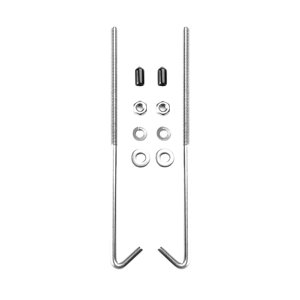 Magideal - Tornillos De Retención De Batería Con Gancho En J De 10 Pulgadas, Batería Segura Para Automóvil, Camión, Suv, Tuercas Hexagonales, Tapas Protectoras,