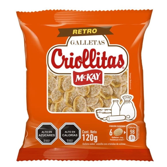 Galleta Champaña Criollita, 120 g