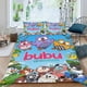 thumbnail image 2 of Bubu y los Pequeños Búhos Conjunto de sábanas temático, trío de piezas, cómodo y amigable con la piel, diseño único, regalo de decoración para el hogar para familiares, amigos y fans, 90 cm * 190 cm, 2 of 6