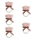 thumbnail image 2 of 5 Uds. Hebillas Para Servilletas, Festivales, Cenas, Café De Acción De Gracias, Servilleteros De Flores, Rosa, 2 of 5