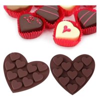 Genérico - 2 Molde Silicona Corazon Molde Para Chocolates Molde Corazon