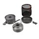 thumbnail image 1 of Juego De Utensilios De Cocina Para Acampar Livianos, Juego De Cocina Al Aire Libre Con Ollas Y Hervidor De Agua De 1 L, 8 Piezas_Negro, 1 of 3
