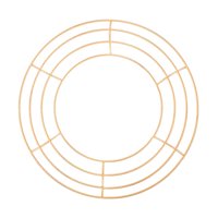 Magideal - Marco De Corona De Alambre De Metal, Aro De Corona Navideña, Anillos De Corona Redondos Para Fiesta De Año Nuevo, Vacaciones, Acción De Gracias, Decor Oro 30Cm