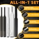 thumbnail image 5 of Juego de punzones BESTNULE Punch Tools, juego de punzones con martillo, 5 of 6