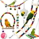 thumbnail image 1 of Bird Toys JINJINANV para periquitos, madera, 7 piezas, acceso a jaulas para pájaros., 1 of 3