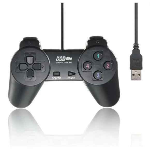 Joystick Control Alambrico Palanca Usb Pc Mando Juegos multicolor