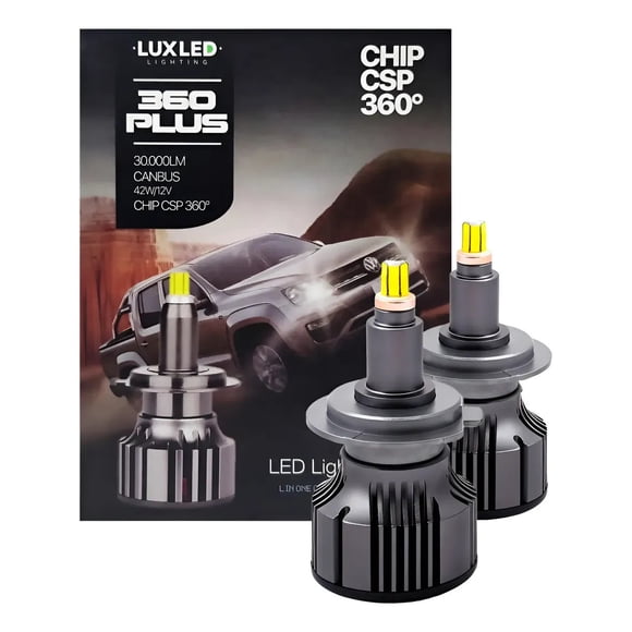 Kit Turbo Led Para Foco Lupa 360 Canbus H7