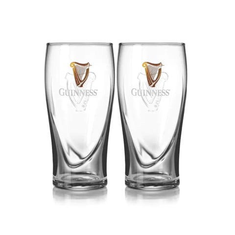 Set Oficial De 2 Vasos Para Cerveza Guinness De 591 Ml