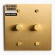 thumbnail image 1 of Interruptor regulador SELECT LIGHTING de 2 polos de latón giratorio, 1 of 7