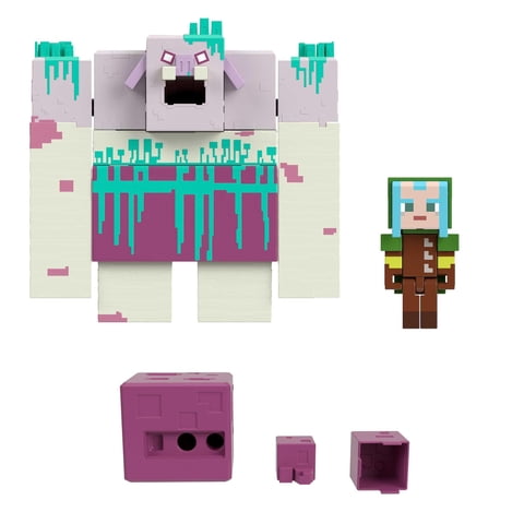 Figura De Acción Mattel Minecraft Legends Devourer Con Limo