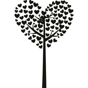 Rienda Libre Graphics - Decomural Heart Tree Ws-18295