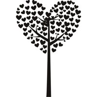 Rienda Libre Graphics - Decomural Heart Tree Ws-18295