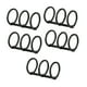 thumbnail image 1 of Carpetas de hojas metálicas sueltas de 5x3 anillas, 3 agujeros, anillas para encuadernación de hojas metálicas sueltas, anillas para libros, para , Negro 20mm, 1 of 5
