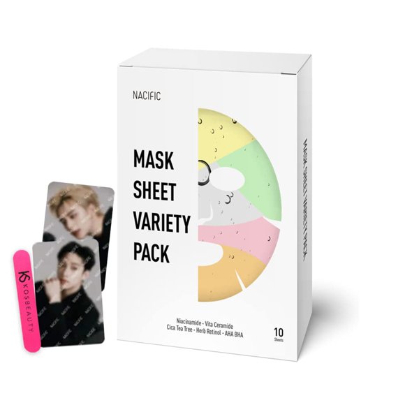 Juego de sábanas para mascarillas faciales KOSBEAUTY Nacific Premium, 10 hojas