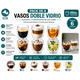 thumbnail image 1 of Pack 6 Vasos Doble Vidrio 350ml | Térmicos Frío y Caliente, 1 of 2