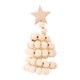 thumbnail image 5 of Adornos De Cuentas De Madera Para árbol De Navidad, Figura De árbol De Navidad Para Estante De Oficina, Color Madera, 5 of 5