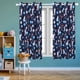 thumbnail image 1 of Cortinas para Dormitorio Infantil REGALWOVEN, Panel de Ventana con Estampado de Astronauta, Juego de 2 de 52 x 63 pulgadas, 1 of 6