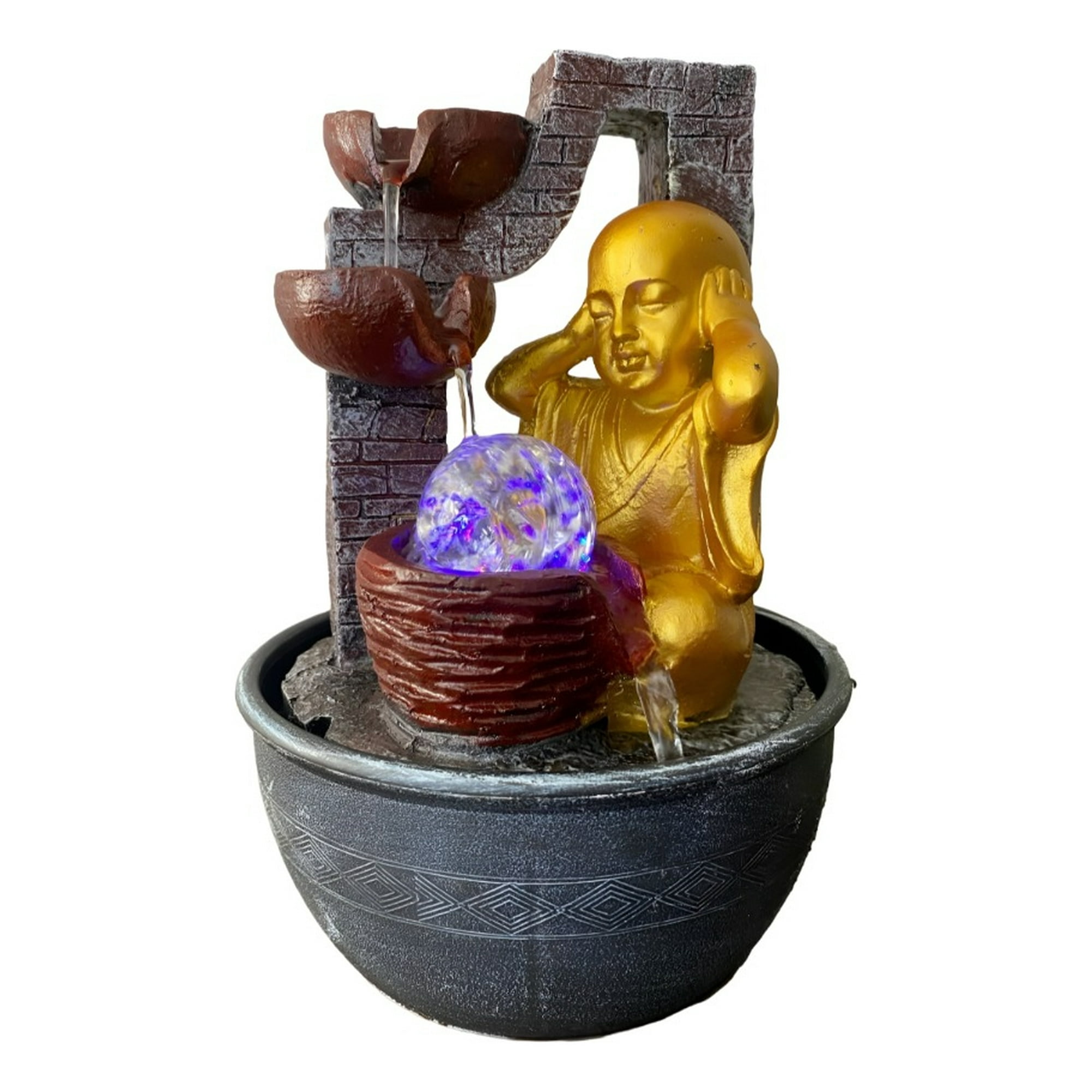 Genérico - Fuente De Agua Monje Pequeño Zen Adornos Decorativa Jhn