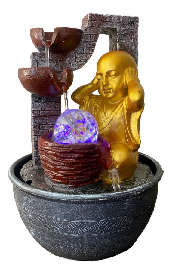 Genérico - Fuente De Agua Monje Pequeño Zen Adornos Decorativa Jhn