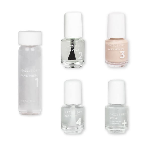 Kit de cuidado de uñas Dazzle Dry Mini 4 Step System Boss Nude