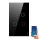 thumbnail image 2 of Interruptor Inteligente Wifi 4 Canales - Con y Sin Cable Neutro- negro, 2 of 3