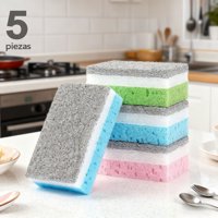 Aileda Esponja / Estropajo Abrasivo Multiusos Doble Cara Kit De 5 Piezas