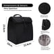 thumbnail image 3 of Bolsa de almuerzo aislada Rolltop Caja de almuerzo para mujeres, hombres, adultos y adolescentes, bolsa de almuerzo congelable con cierre (negro), 3 of 3