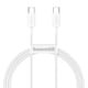 thumbnail image 2 of Cable USB-C a USB-C 2m 100W Carga Rápida (Blanco) - Baseus, 2 of 2