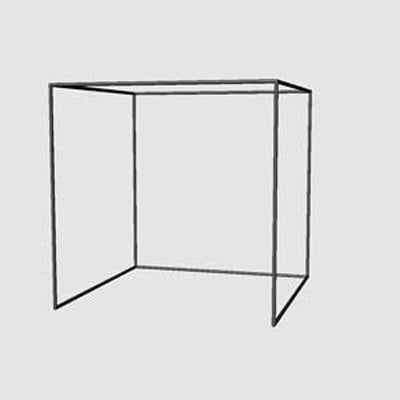 Kit De Esquina Con Marco De Golf Cimarron Cimarron Sports, 6 X 3 X 3 M