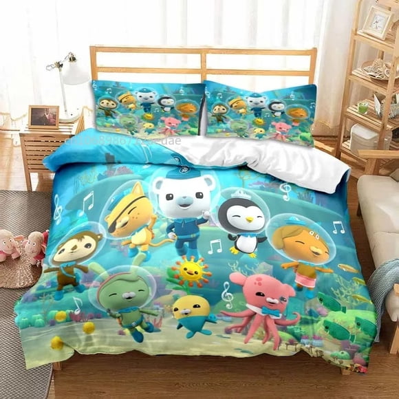 Cartoon four seasons bedding set three pieces bed quilt cover soft home textile polyester 3D digital printing exquisite gifts Bed Sheets