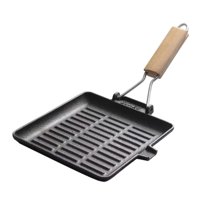 Bothyi - Parrilla Antiadherente Práctica Para Exteriores, Cocina, Camping, Interior, 20 X 20 X 19 Cm