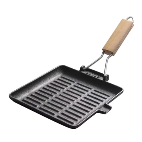 Bothyi - Parrilla Antiadherente Práctica Para Exteriores, Cocina, Camping, Interior, 20 X 20 X 19 Cm