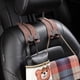 thumbnail image 4 of Ganchos de coche Amelity para carteras y bolsos, reposacabezas 2 en 1, color marrón, 4 of 6