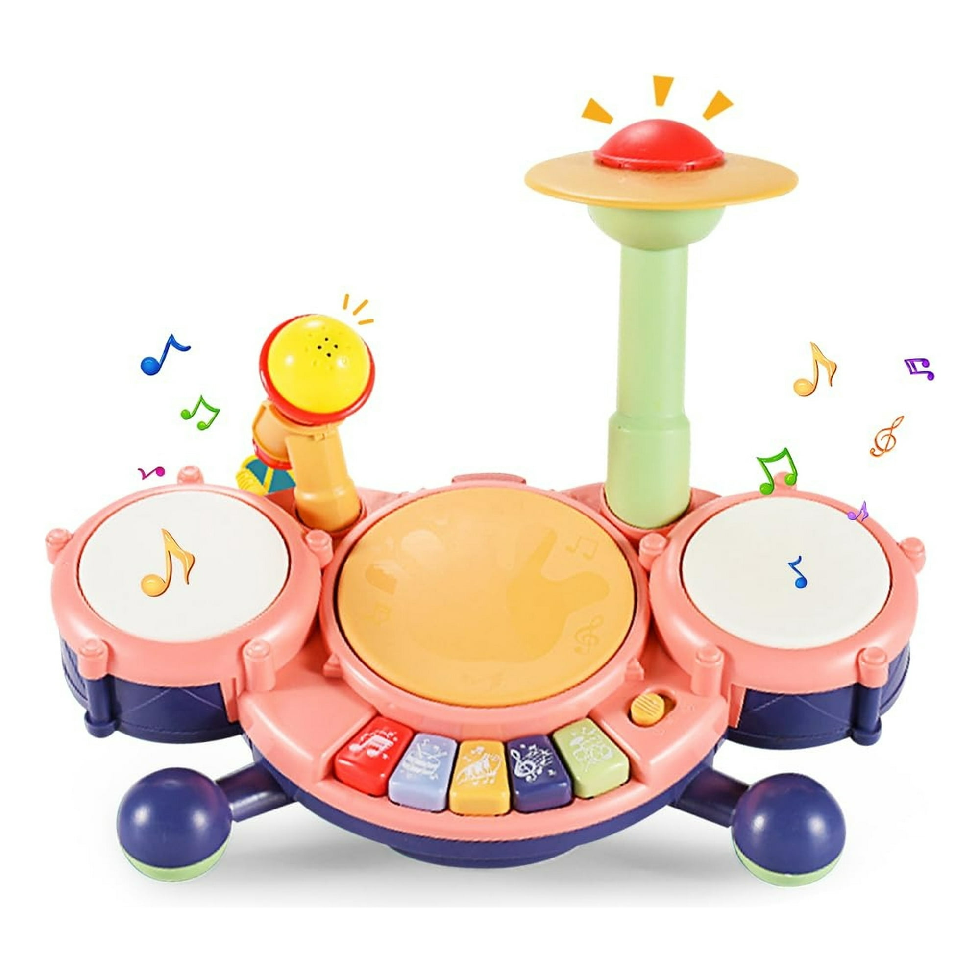 Genérico - Juguete Juego Forma Cangrejo Bateria Musical Bebes Lau