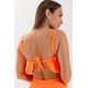 thumbnail image 2 of Top de Bikini Daikiri Mujer Triángulo Volados Naranjo Fluor Protección UV50+, 2 of 3