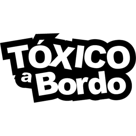 Rienda Libre - Sticker Tóxica A Bordo Tóxico Auto Camioneta Suv