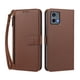 thumbnail image 1 of Funda Tipo Billetera para Motorola Moto G 5G 2023 con Soporte y Bolsillo con Cierre Marrón, 1 of 1
