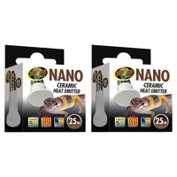 Emisor De Calor Cerámico Zoo Med Nano 25 W (Paquete De 2)