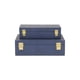 thumbnail image 5 of Shagreen Boxes Cheungs Lusan, azul marino, madera y vinilo hechos a mano, 5 of 9