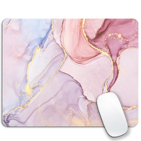Alfombrilla para ratón Cindasun 30 x 25 cm Arte Mármol Rosa y Dorado