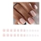 thumbnail image 1 of 24 uñas postizas cortas, uñas postizas tipo ataúd para mujer con diseño de mariposas y brillo., 1 of 6