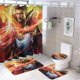 thumbnail image 1 of Doctor Strange-theme 4-Piece Shower Curtain Set with Rugs, Waterproof Bathroom Decor Set Includes Bath Mat, U-Shaped Rug, Toilet Lid Cover and Curtain with Hooks, 1 of 6