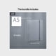 thumbnail image 1 of 1pc Loose Leaf Binder Notebook Cover A5 Folder Ring A6 Binder Inner Core Cover Diary A7 Planner Student Stationery Office Supplies, 1 of 5