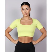 Flix Spa - Top Camiseta Deportiva Mujer Manga Corta Acanalado