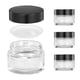 thumbnail image 1 of Frascos de Vidrio ZIYIZE 30 ml Transparentes con Tapas, Paquete de 4, 1 of 7