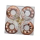 thumbnail image 1 of 4 piezas de adornos colgantes con forma de donut navideño, decoración navideña decorativa de 7 cm de diámetro para decoración de fiestas navideñas, Café, 1 of 5