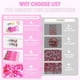 thumbnail image 4 of Strass MYYKO 3-6 mm Tamaño Mixto 14400 piezas Rosa intenso, 4 of 8