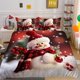 thumbnail image 1 of Christmas Gifts Santa Claus Quilt Duvet Cover Set Bed Linen Soft3-Piece Bedding Set, 1 of 4